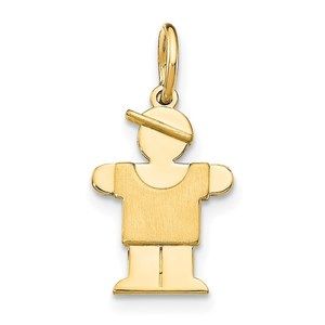 Million Charms 14k Yellow Gold Mini Boy Hugs Charm